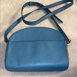 NWOT Fossil blue purse